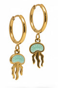 Pendientes pulpito de mar turquesa
