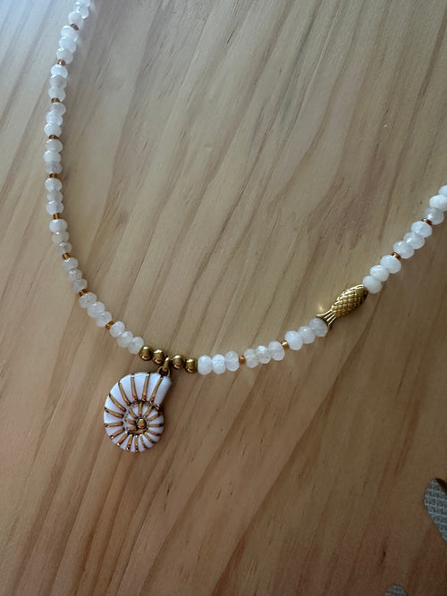 Collar caracola marina