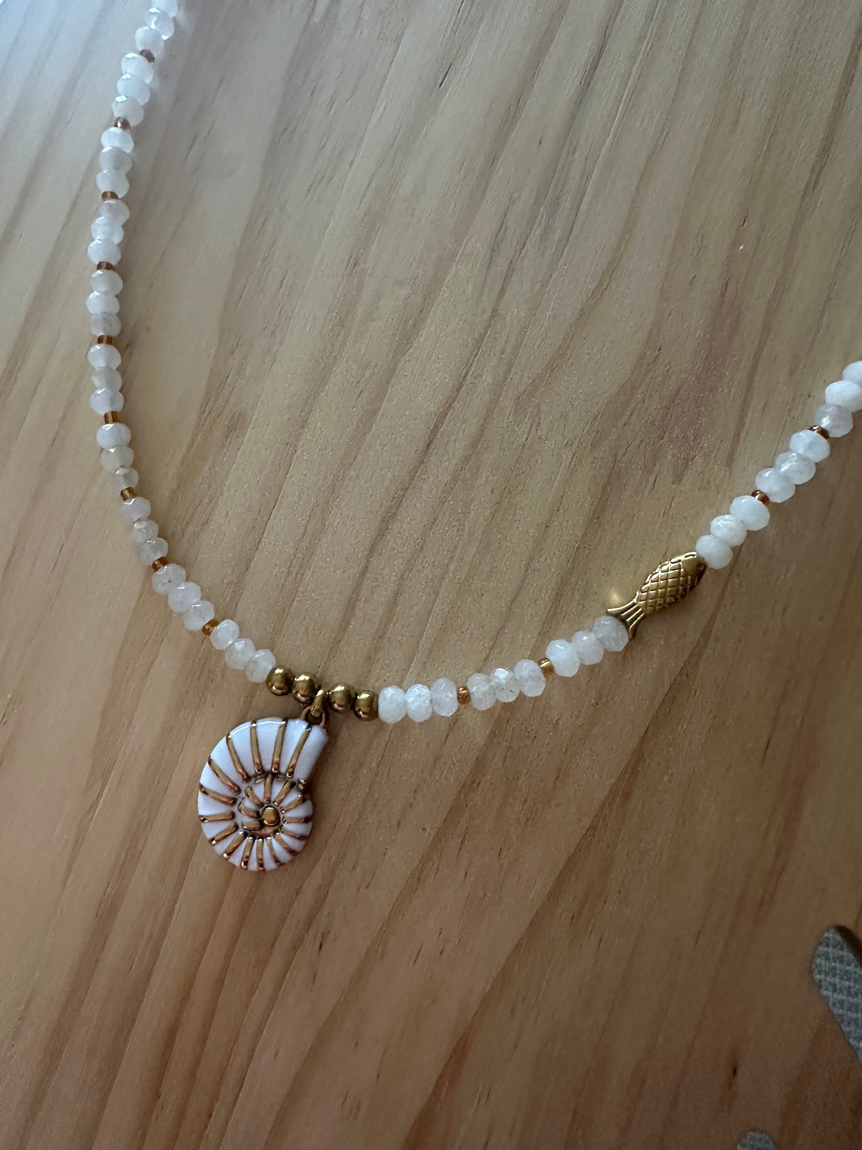 Collar caracola marina