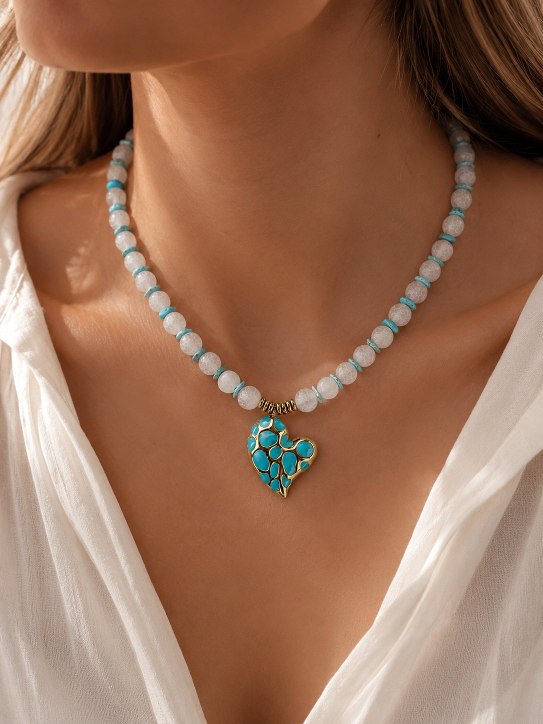 Collar corazón de mar